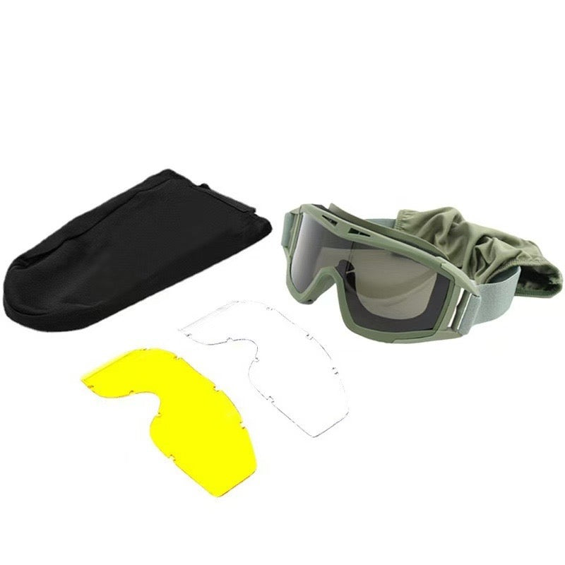 Lunettes de protection tactiques – 3 verres interchangeables
