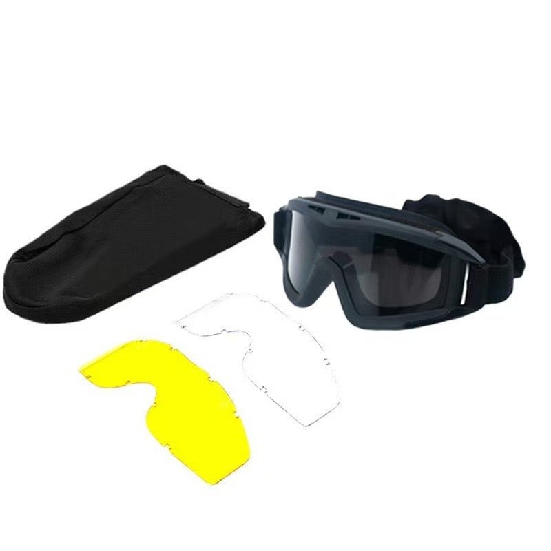 Lunettes de protection tactiques – 3 verres interchangeables