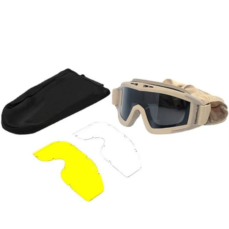 Lunettes de protection tactiques – 3 verres interchangeables